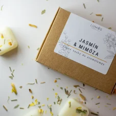 Vonné vosky do aromalampy Jasmín & Mimóza v kraftové krabičce