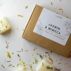 Vonné vosky do aromalampy Jasmín & Mimóza v kraftové krabičce